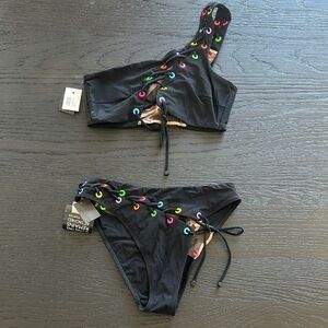 Agent Provocateur Black Bikini with Multicolor Accents